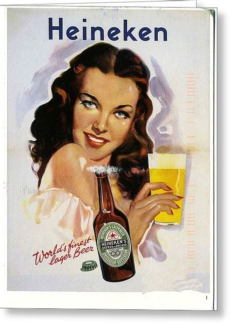 Vintage Heineken Beer Ad Digital Art By Allen Beilschmidt