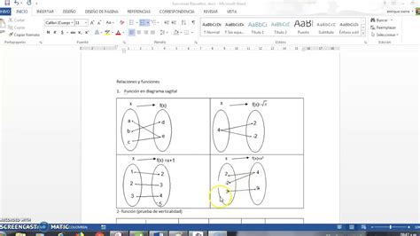 Funciones En Diagrama Sagital Youtube