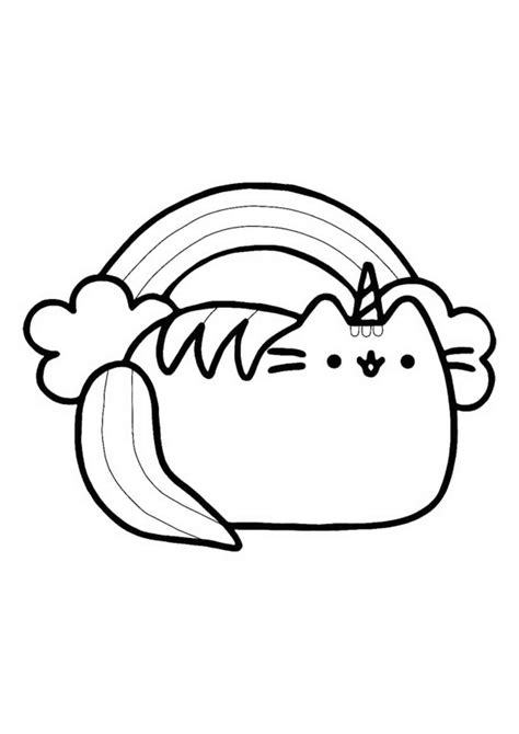 Pusheen Unicorn Coloring Page Unicorn Coloring Pages Pusheen The Best