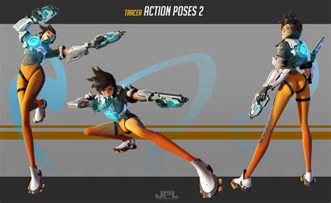 Kevin Lumoindong Overwatch Tracer Action Poses
