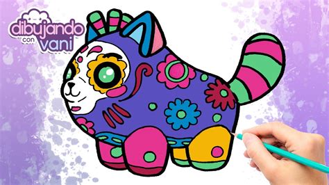 Como Dibujar Y Colorear Al Gato Alebrije De Pk Xd Dibujos De Pk Xd