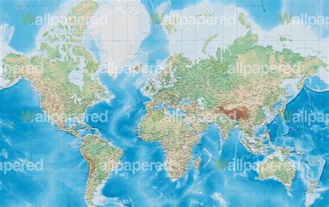 Standard World Map Wall Paper World Map Wallpaper World Map Mural