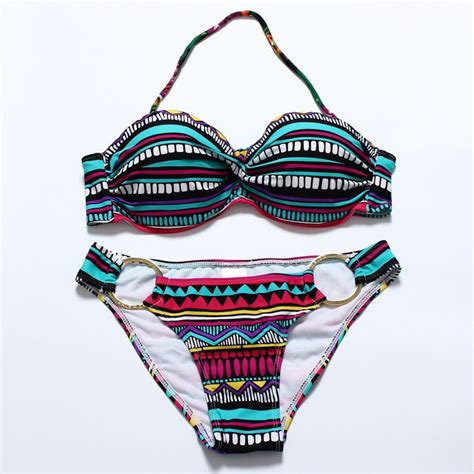 Bikini 2018 Summer Style Adjustable Push Up Swimsuit Snake Print