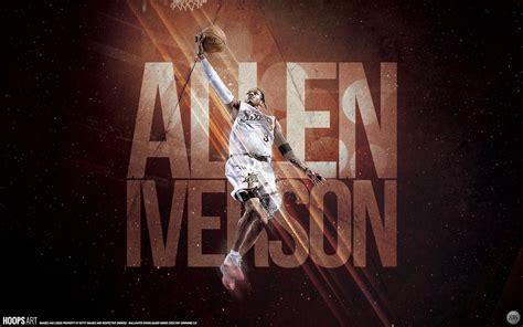 Philadelphia 76ers Allen Iverson Nba Wallpaper From