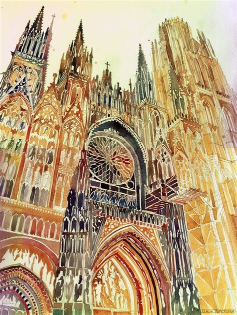 An Artist Passionate About Architecture Watercolor Architecture