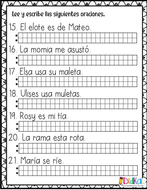 Cuadernillo Leo Y Escribo Oraciones Imagenes Educativas