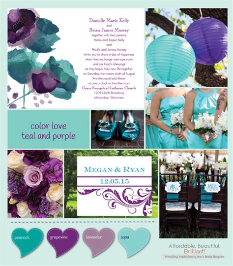 Color Love Teal And Purple