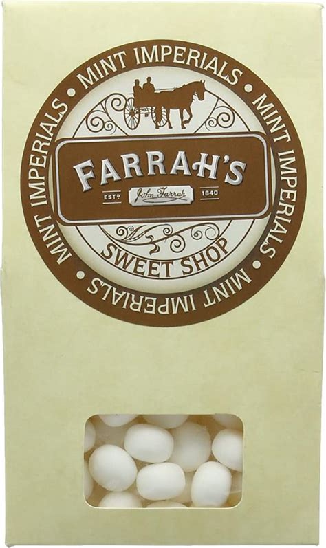 Farrahs Of Harrogate Mint Imperials Candy Box 125g Approved Food