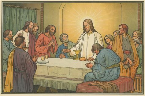 Antique Religion Print Of The Last Supper 1913 For Sale At 1stdibs