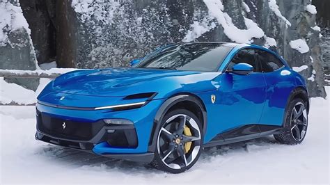 Ferrari Purosangue Blue Is Simply Stunning Youtube