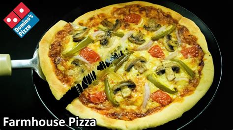 How To Make Farmhouse Pizza Like Dominos At Home Easy Dominos Pizza