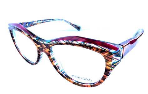 new alain mikli a03041 4115 52mm cat eye women s eyeglasses italy eyeglass frames