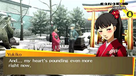 Hd Ps Vita Persona 4 Golden New Years Date Yukiko Youtube