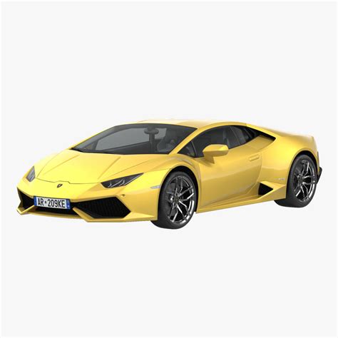 Lizenziertes caterpillar basecap aus den usa. 3d lamborghini huracan model