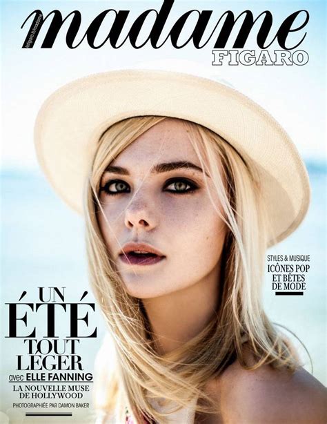 Magazine Covers On Twitter Elle Fanning For Madame Figaro June 2017