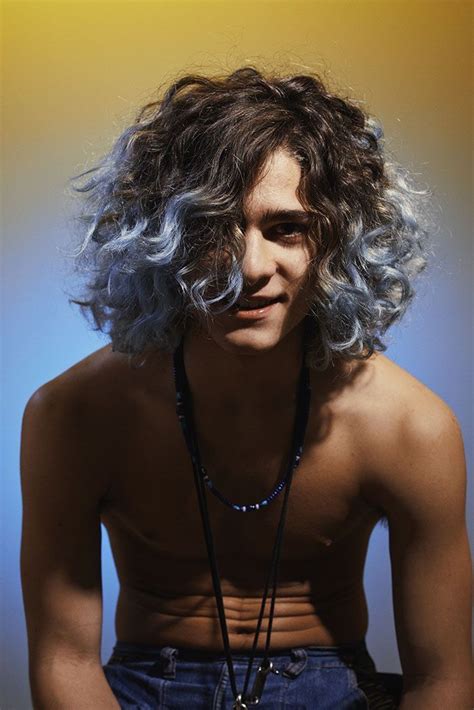 30 Bleached Curly Hair Men Fashion Style