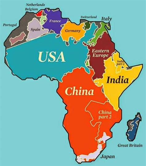 Map Of Africa To Scale Map