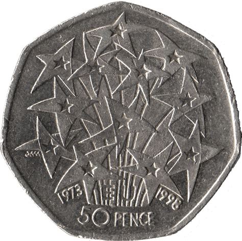50 Pence Elizabeth Ii European Union United Kingdom Numista