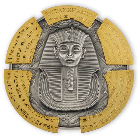 2022 Djibouti Tutankhamun Puzzle Antique Finish Silver Coin