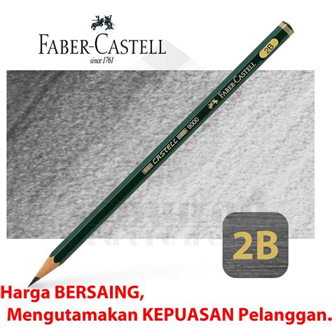 Pensil Kayu Ujian Faber Castell 2b Hb Asli Graphite Pencils Faber