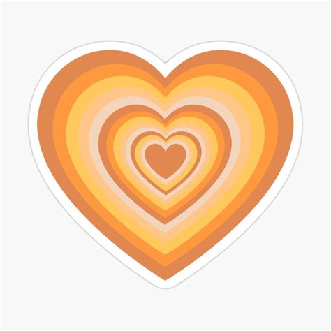 Retro Heart Sticker For Sale By Fadedsprings Scrapbook Stickers