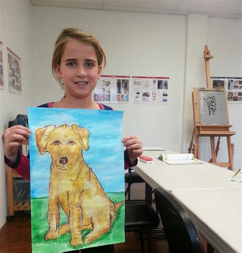Melissa & doug scratch art. Dog. Watercolor on paper by a 7-year-old student. - Art ...