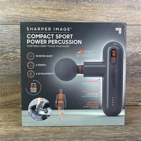 Sharper Image Pp01 1016133 Compact Sport Power Percussion Deep Tissue Massager Ebay