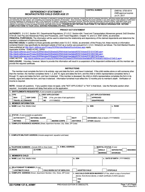 Dd Form 137 5 Fill Out And Sign Online Dochub