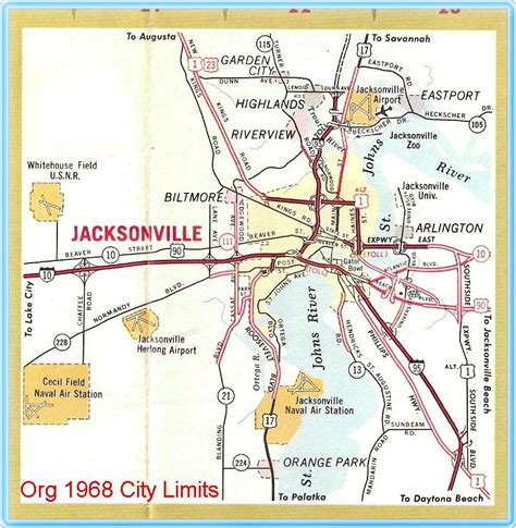 Jacksonville City Limits Map