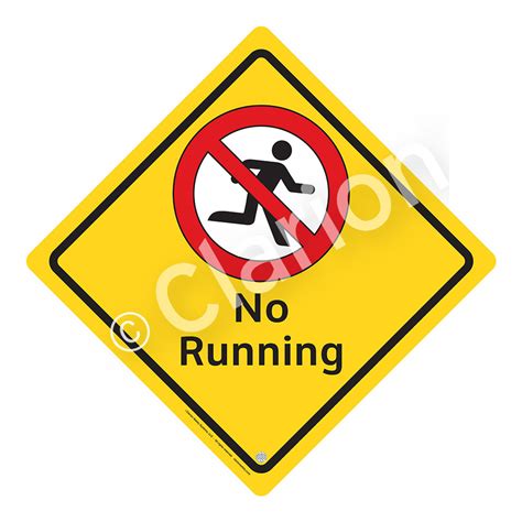 No Running Wss2107 02a E Sign