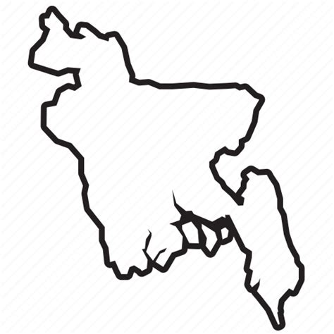 Bangladeshmaps, country, map, world icon - Download on Iconfinder png image