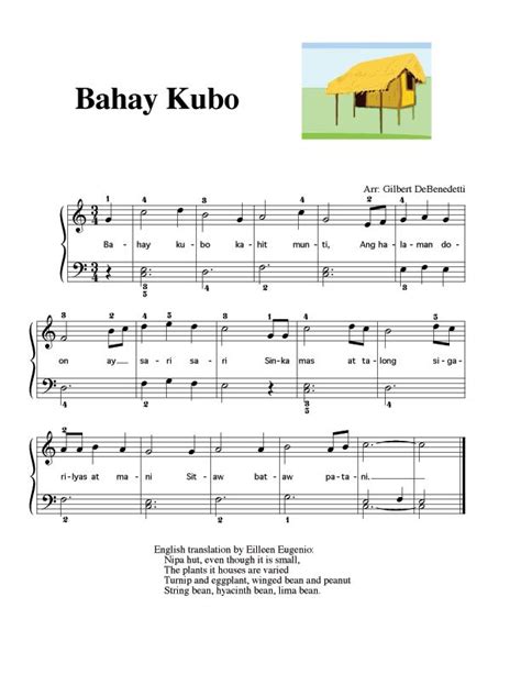 Bahay Kubo Philippines Bahay Kubo Music Classroom Music Education