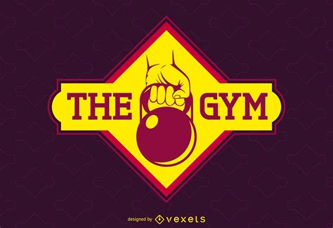 Bright Gym Label Logo Template Vector Download