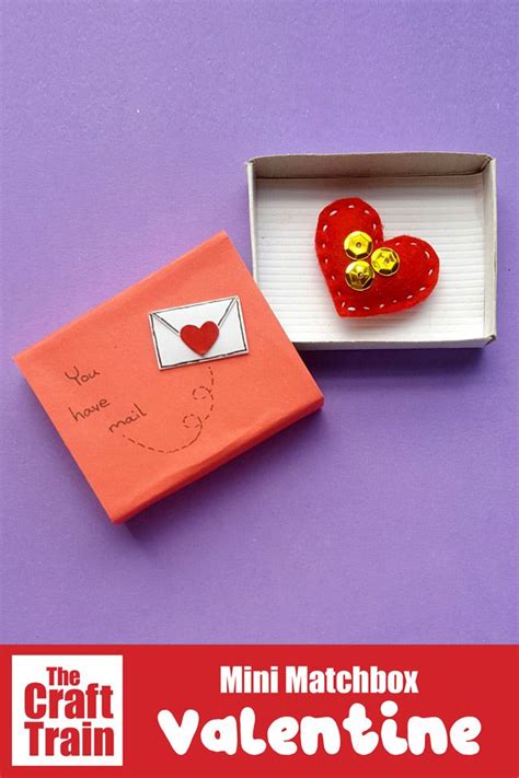 Matchbox Mini Valentine The Craft Train Matchbox Crafts Valentine