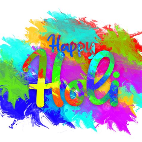 Holi Special White Transparent Special Happy Holi Festival Design