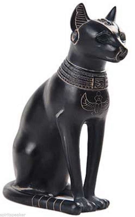 Black Cat Statue Bast Statue Goddess Bastet Egyptian Goddess Wiccan