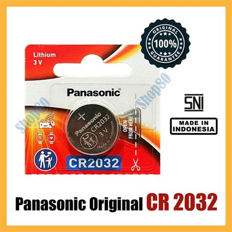 Jual Panasonic Ori CR 2032 Baterai Lithium 3V Original Asli Battery