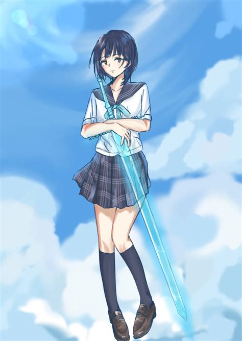 Shirai Hinako Blue Reflection Highres Tagme 1girl School Uniform