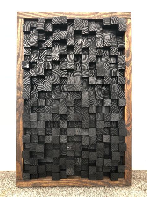 Reclaimed Wood Sound Diffuser Acoustic Panel Soundproofing Etsy In