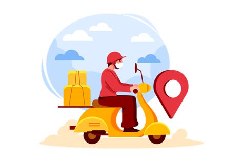 Food Delivery Boy Design Assets Iconscout