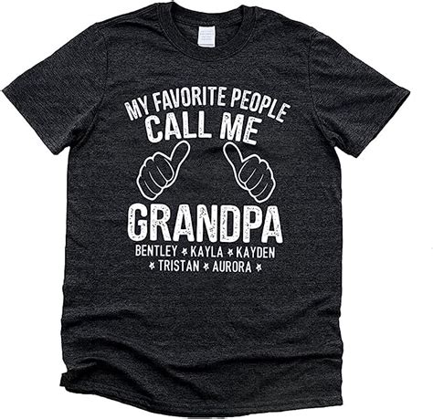 Mens My Favorite People Call Me Grandpa T Shirt Fathers