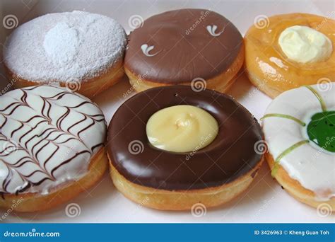 assorted donuts stock image image of creme circle colorful 3426963