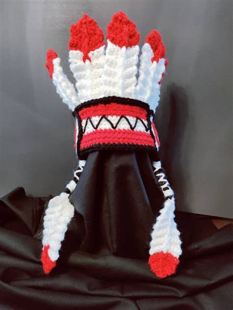 Newborn Native American Crocheted Headdress Etsy