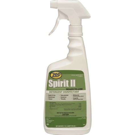 Zep Spirit Ii Disinfectant 32 Oz Spray Bottle Alohamask
