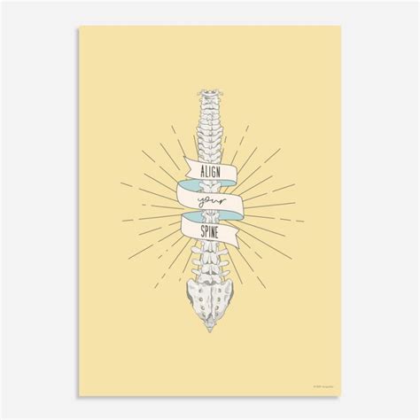 Align Your Spine Poster Perfect For Chiropractors