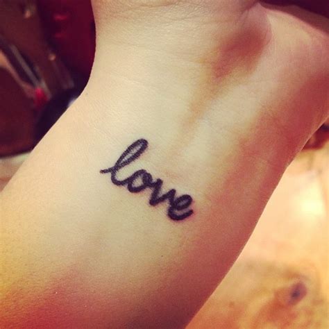 Love Tattoo On My Wrist Im Getting But I Want A