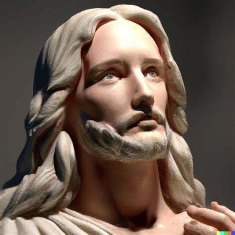 Mahmood Saeed Renaissance Style Sculpture Of Jesus Christ By Michelangelo