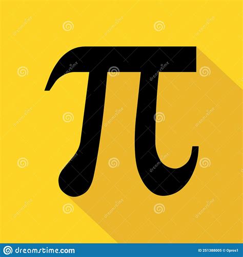 Pi Mathematical Symbol Geometry Formula Icon Education Vector