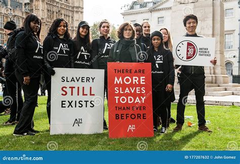 The A Movement Campaign Against Human Trafficking And Slavery Editorial Photography Image