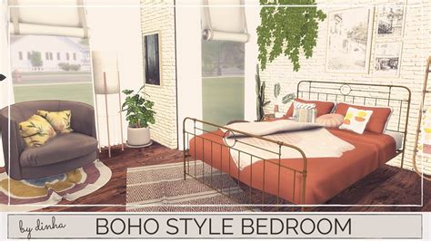 Boho Style Bedroom Download Tour Cc Creators The Sims 4 Youtube